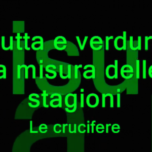 La misura delle stagioni: le crucifere La misura delle stagioni: le crucifere